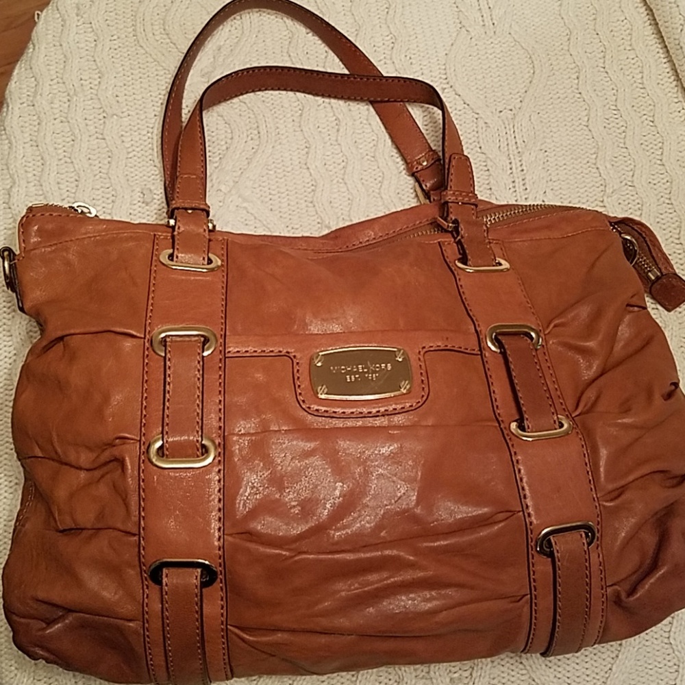 Michael Kors Vintage Camel Satchel